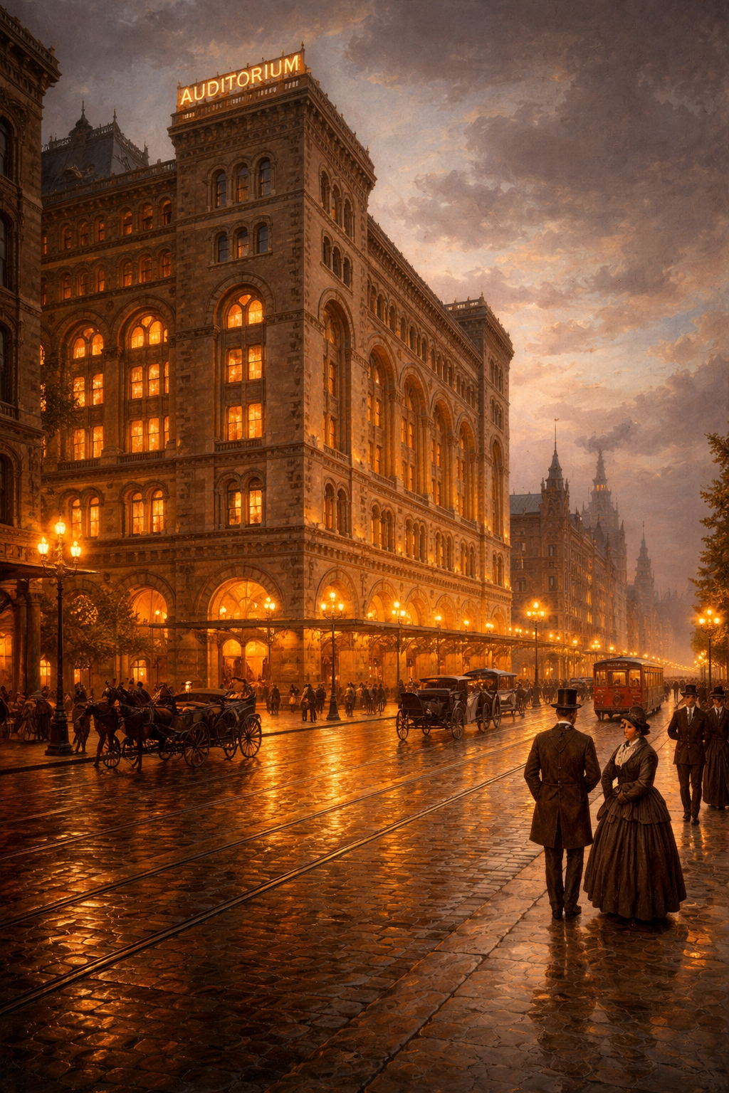 歴史を感じる通りと建築