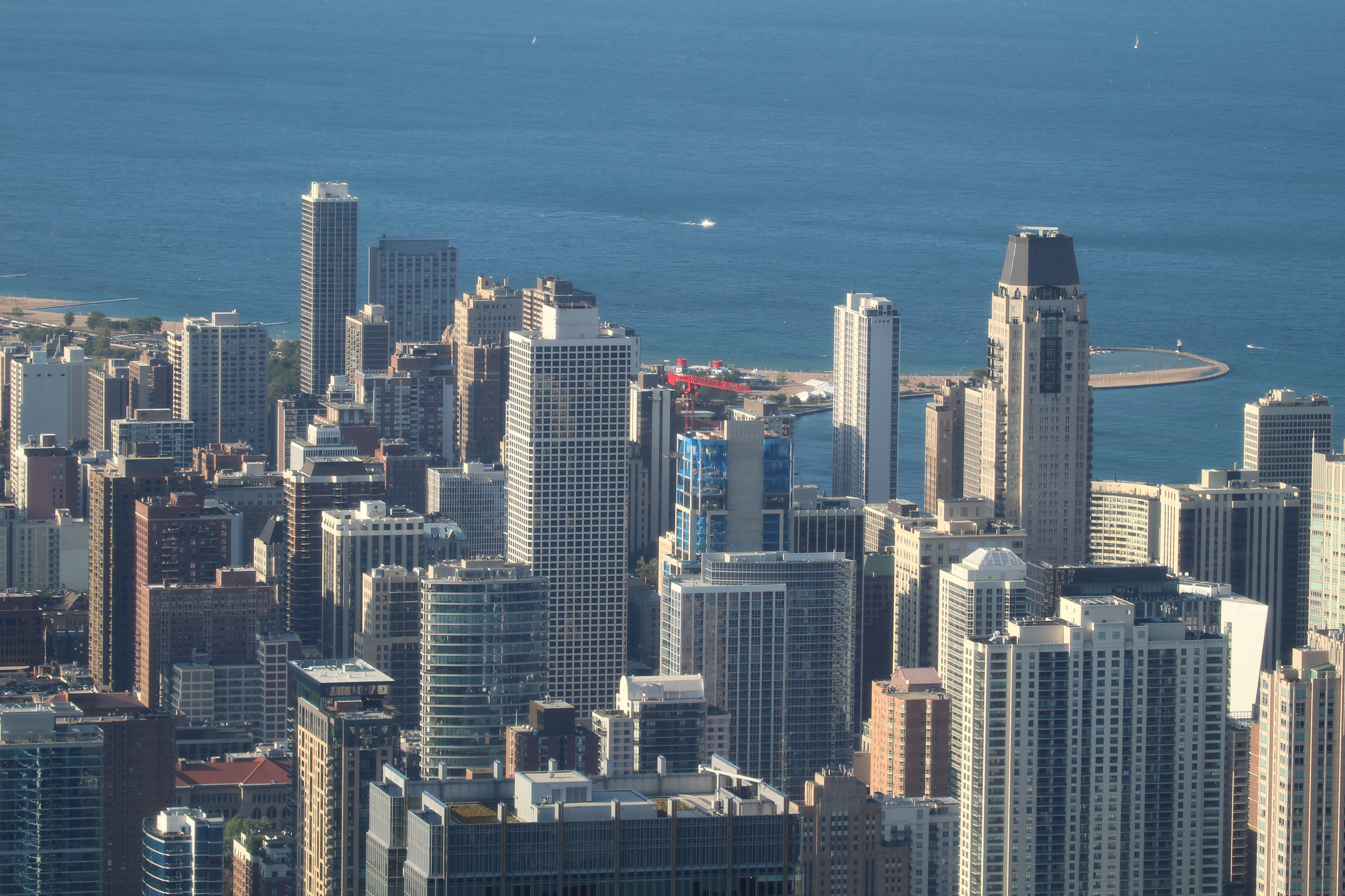 湖岸から見たシカゴの全景