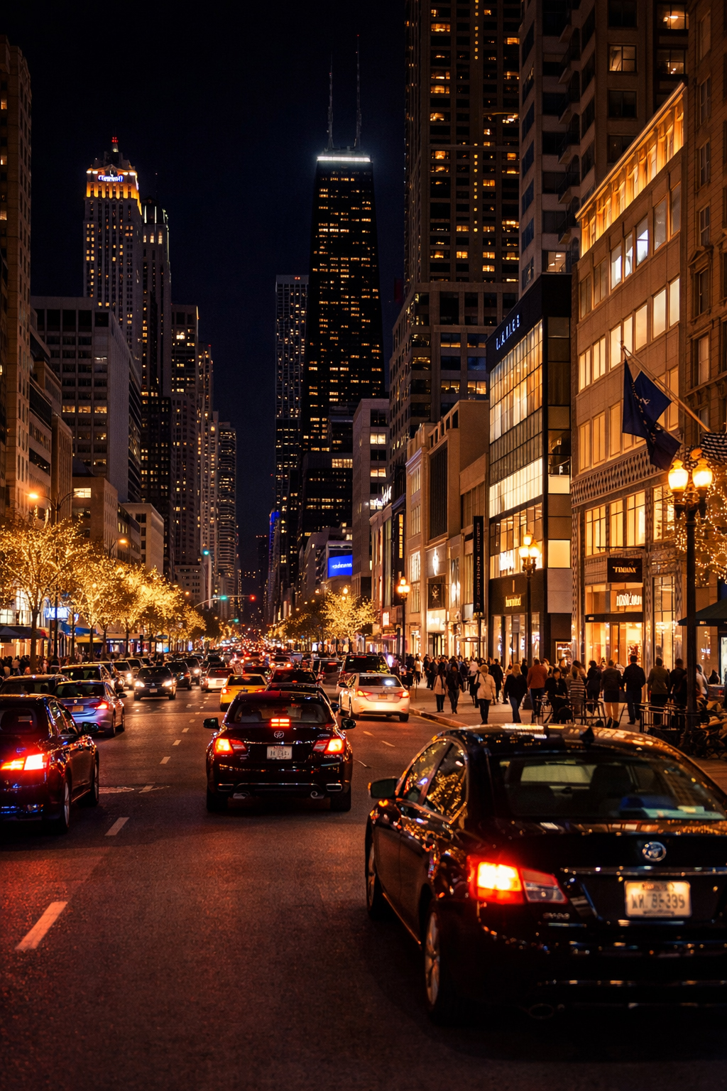 夜のマグニフィセント・マイル