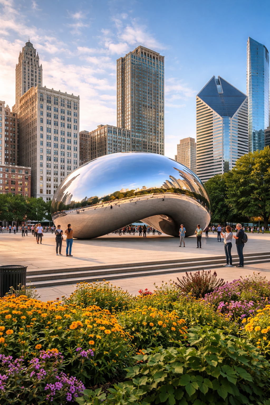 朝のミレニアム・パーク