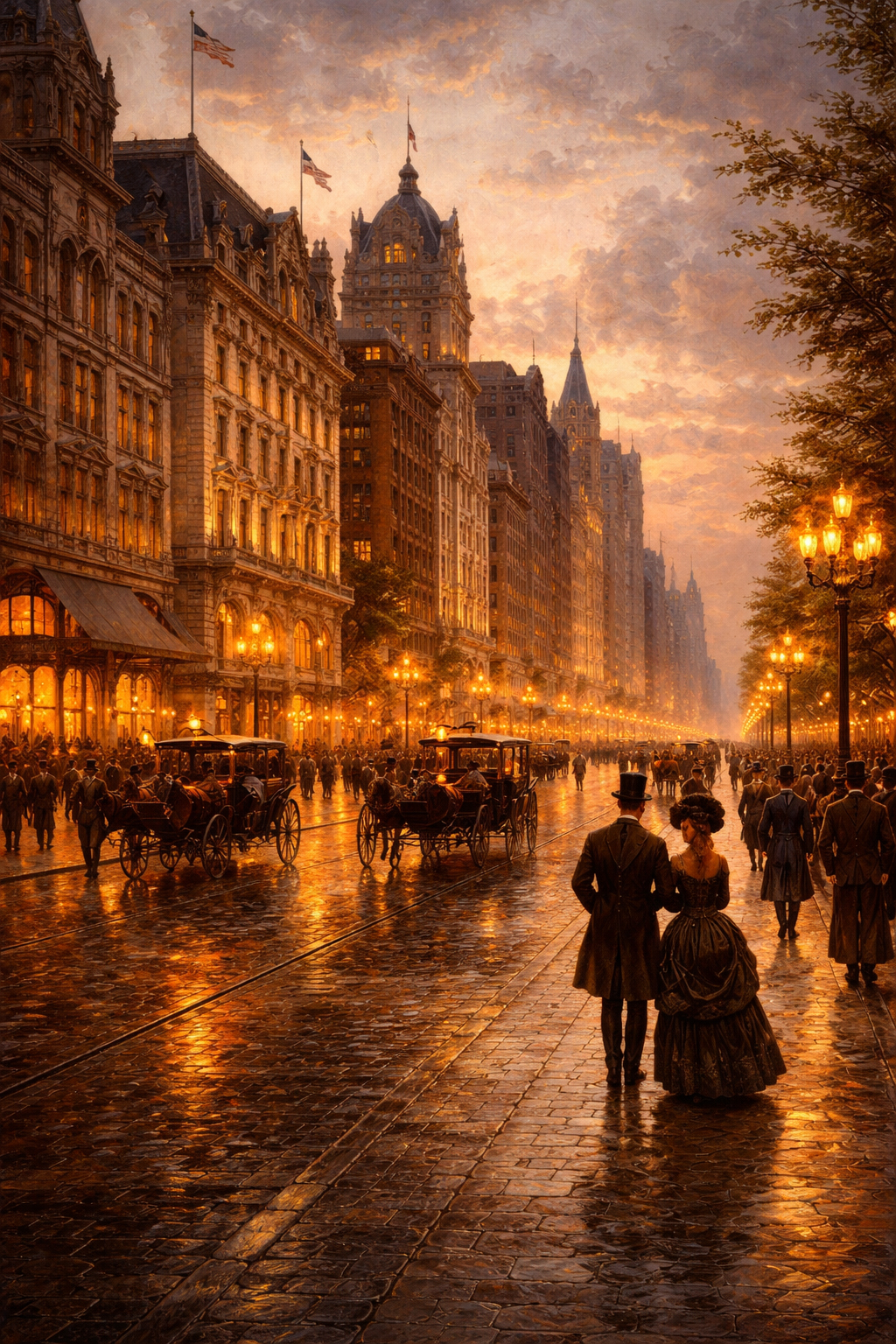 ミシガン・アベニューの街路景観